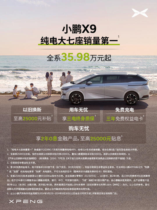 小鹏汽车发布购车补贴与0息政策：车型多样，优惠至年底